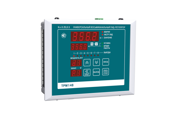 ТРМ148 восьмиканальный ПИД-регулятор с RS-485