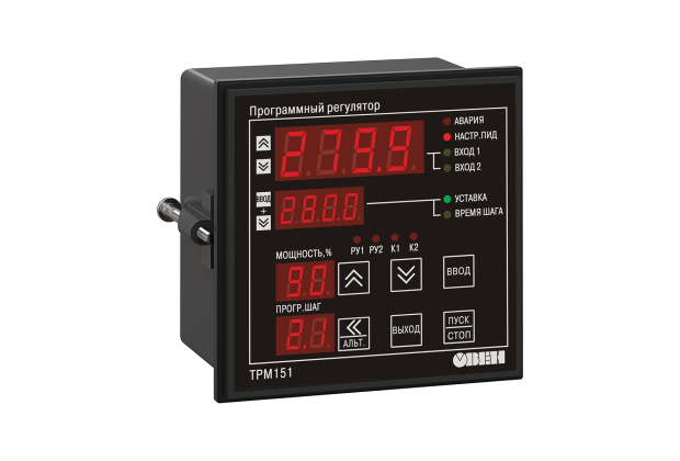 ТРМ151 двухканальный ПИД-регулятор с пошаговыми программами и RS-485
