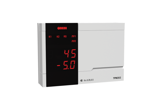 ТРМ202 двухканальный регулятор с универсальным входом и RS-485