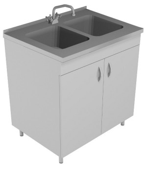 Стол-мойка НВ-800 МД-Б без сушилки (850*800*600)