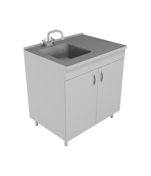 Стол-мойка НВ-800 МОП-Б без сушилки, полипропилен (800*600*850)