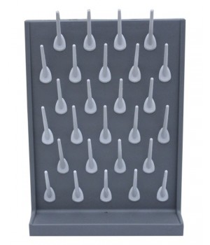 Сушилка для пробирок 0362В (полипропилен, 27 мест, 400х550х110 мм)